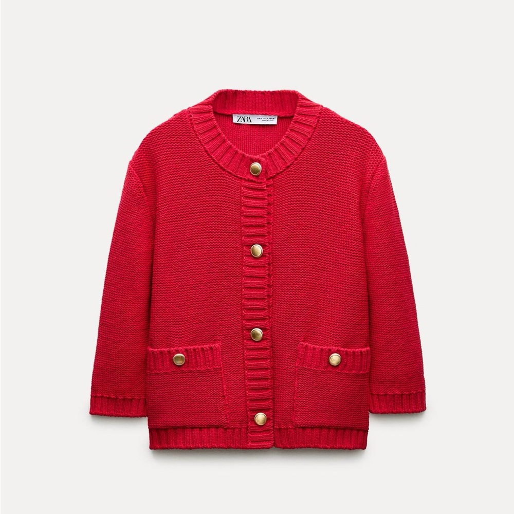 Zara Red Cardigan